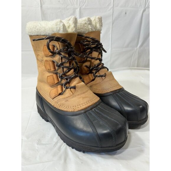 Sorel Shoes - Sorel Womens Caribou Boots NL1000-220 Brown Leather Waterproof Snow Size 7